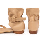 Sandalia Plana Elegante Intuición Trigo