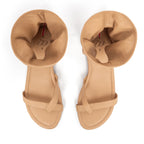 Sandalia Plana Elegante Intuición Trigo