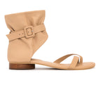 Sandalia Plana Elegante Intuición Trigo