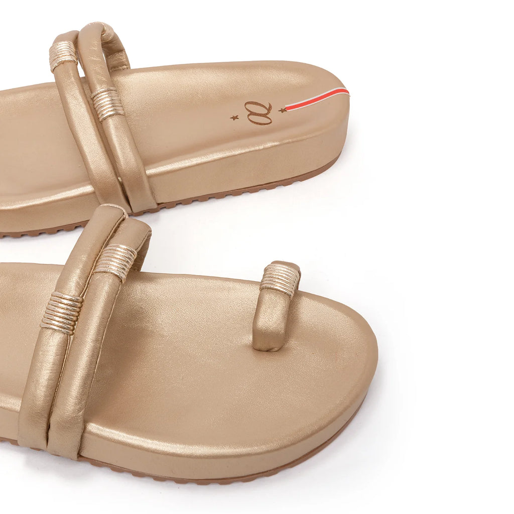 Sandalia Lyra Pletre con Oro