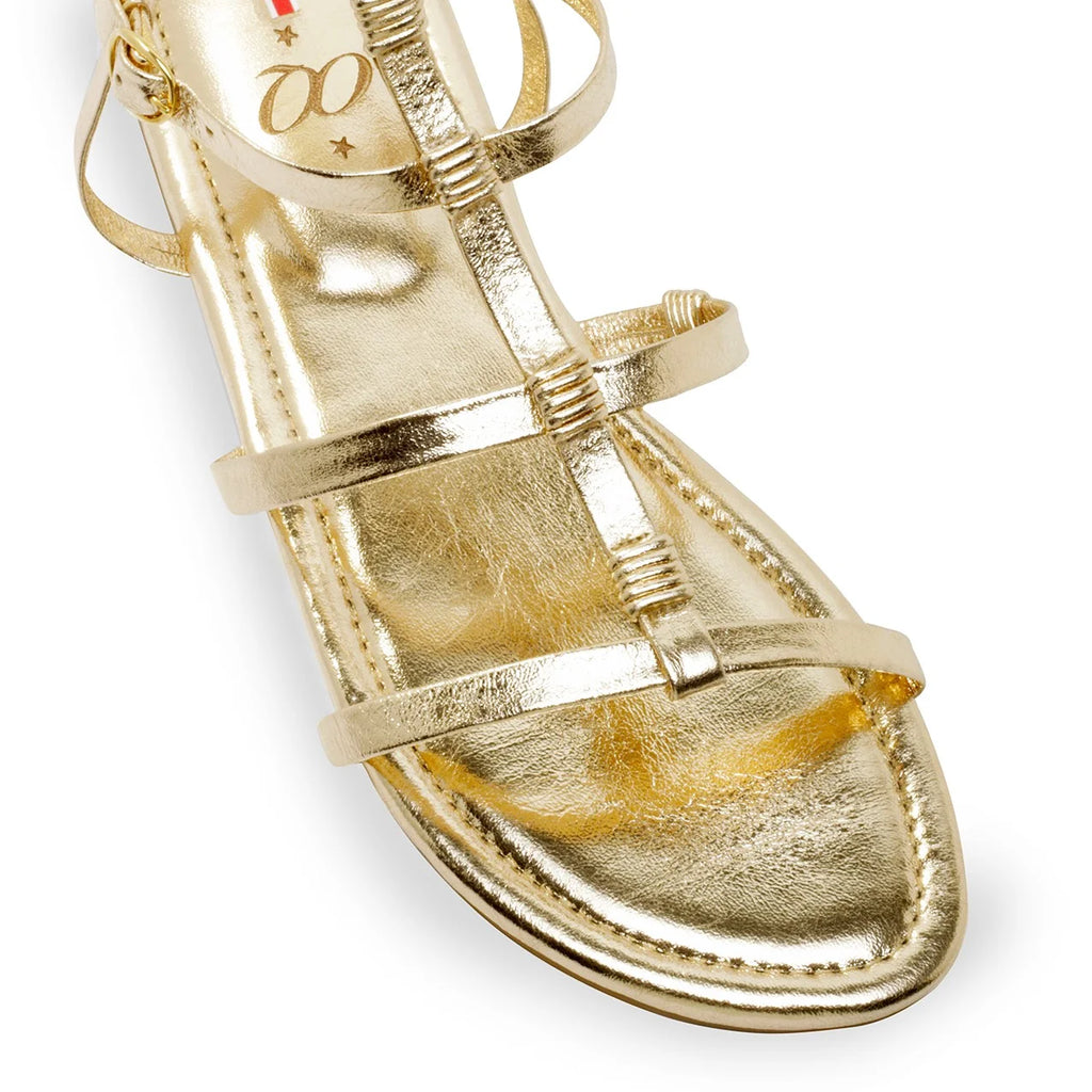 Sandalia Pestaña Oro