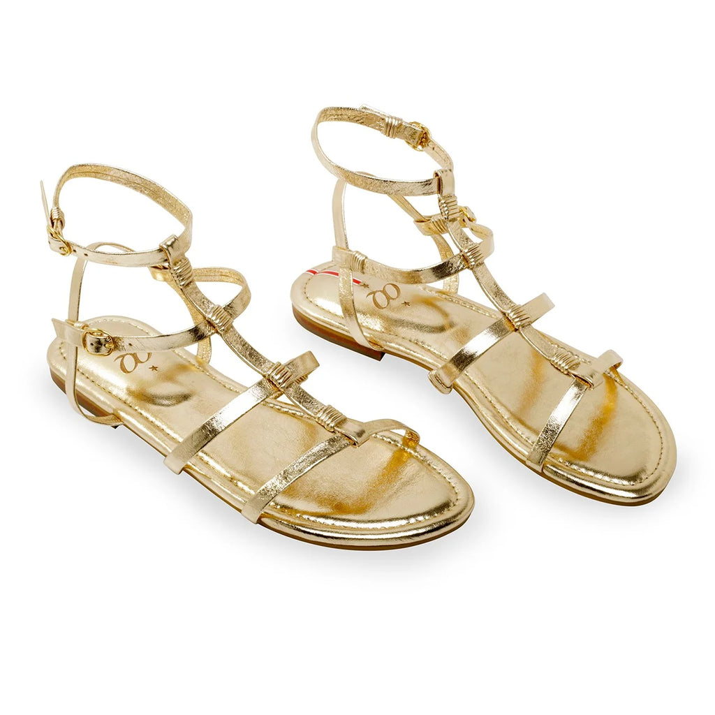 Sandalia Pestaña Oro