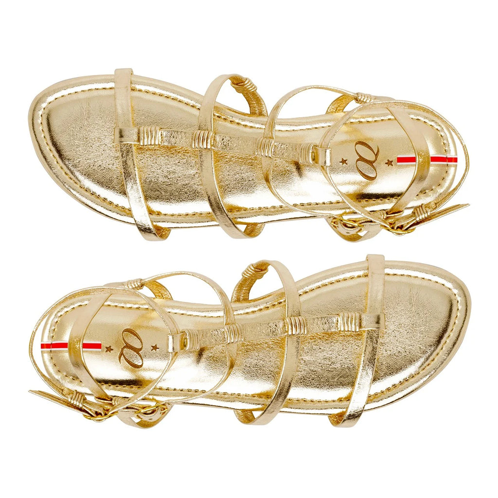 Sandalia Pestaña Oro