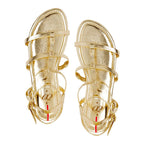 Sandalia Pestaña Oro