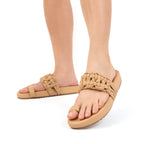 Sandalia Plana Quimbara Trigo