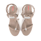 Sandalia Tacón Ana 5.5 Taupe de tiras