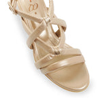 Sandalia Corazón 5.5 Peltre x oro