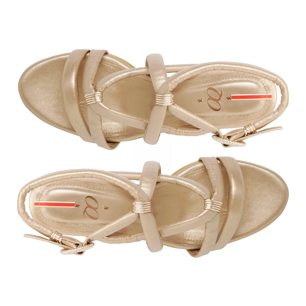 Sandalia Corazón 5.5 Peltre x oro