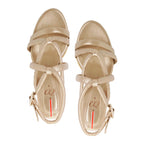 Sandalia Corazón 5.5 Peltre x oro