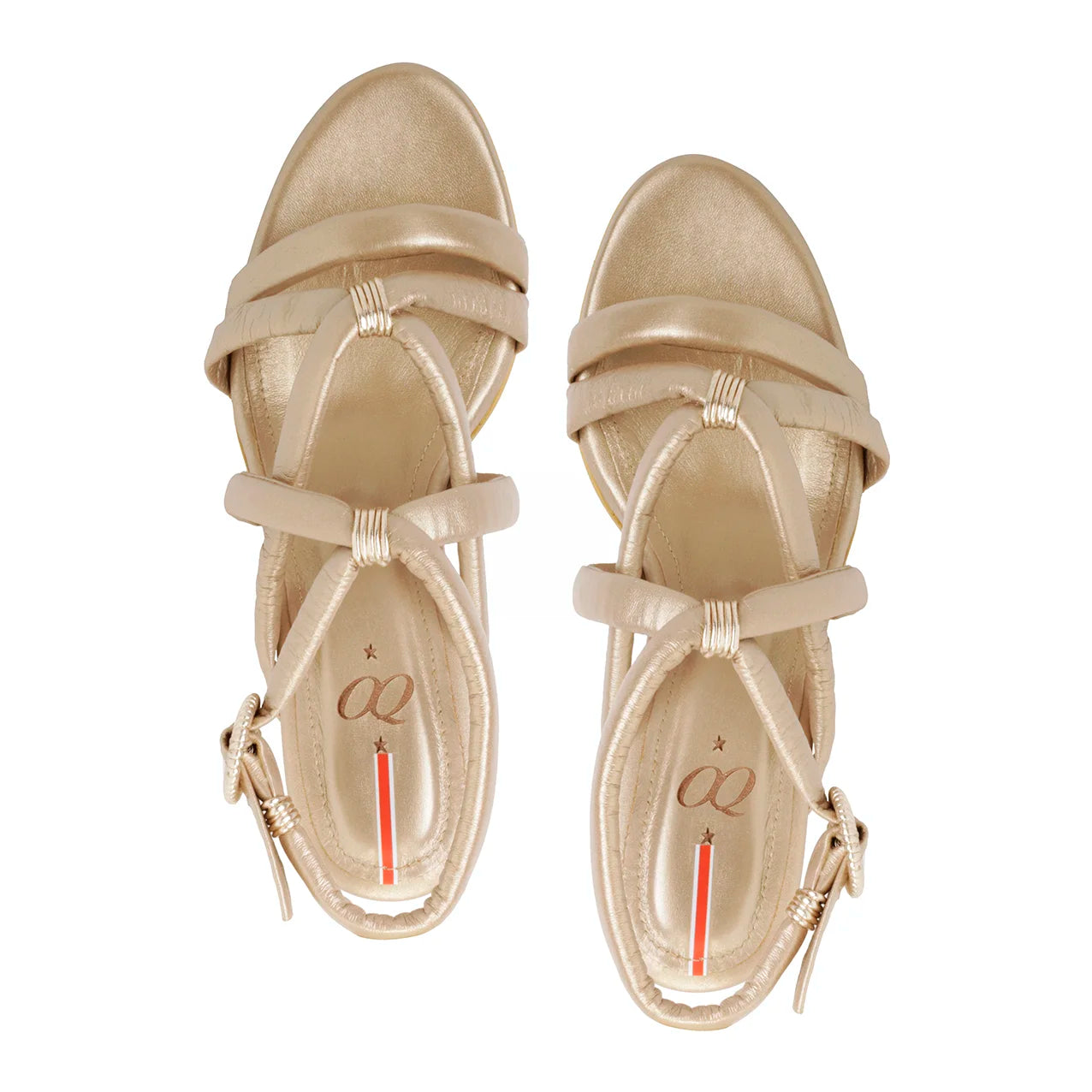 Sandalia Corazón 5.5 Peltre x oro