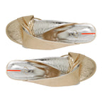 Sandalia Pulmón Oro Con Plata