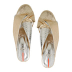 Sandalia Pulmón Oro Con Plata