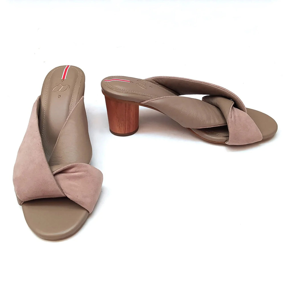 Sandalia de Tacón Pulmón Taupe