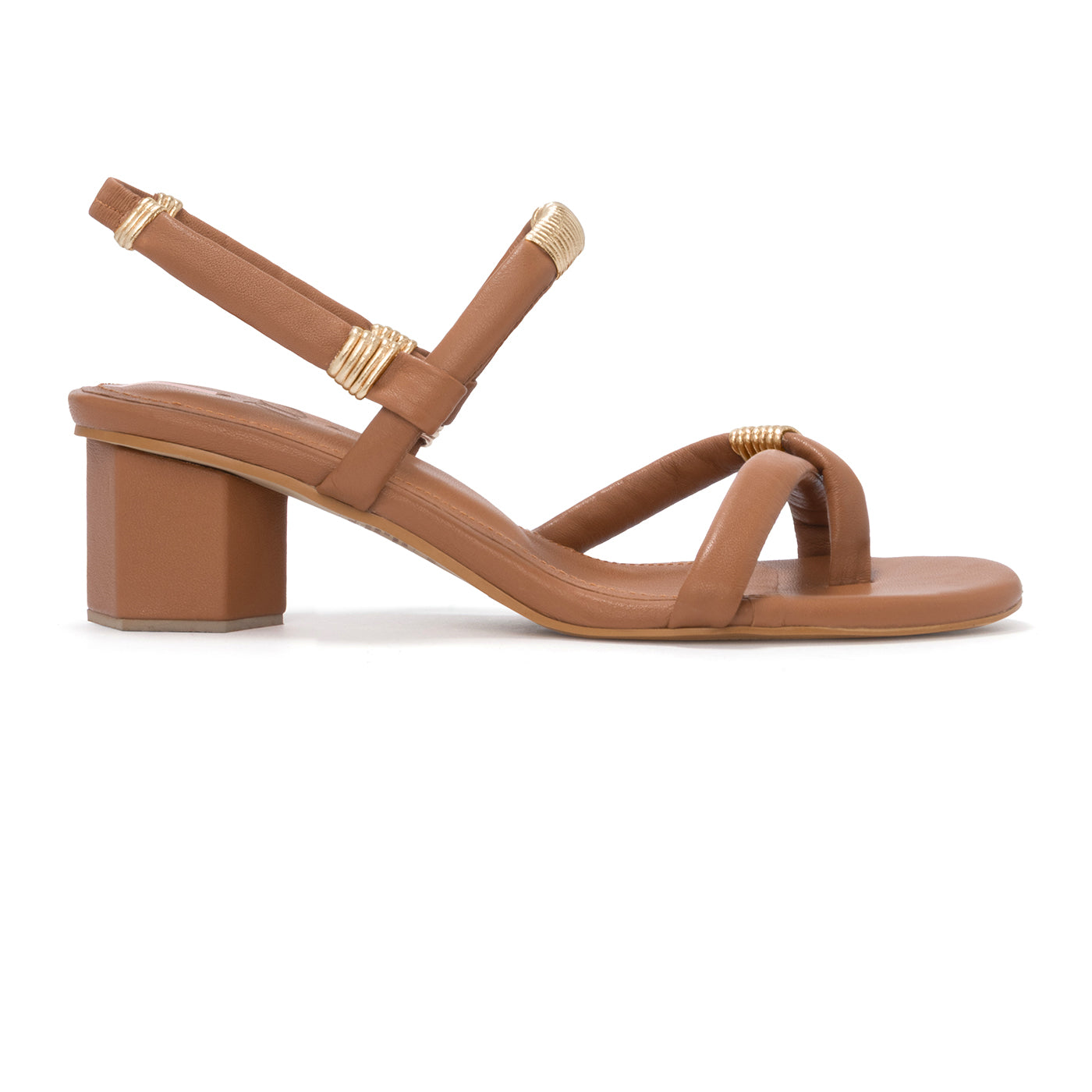 Sandalia Tacón Broma 3,5 Miel