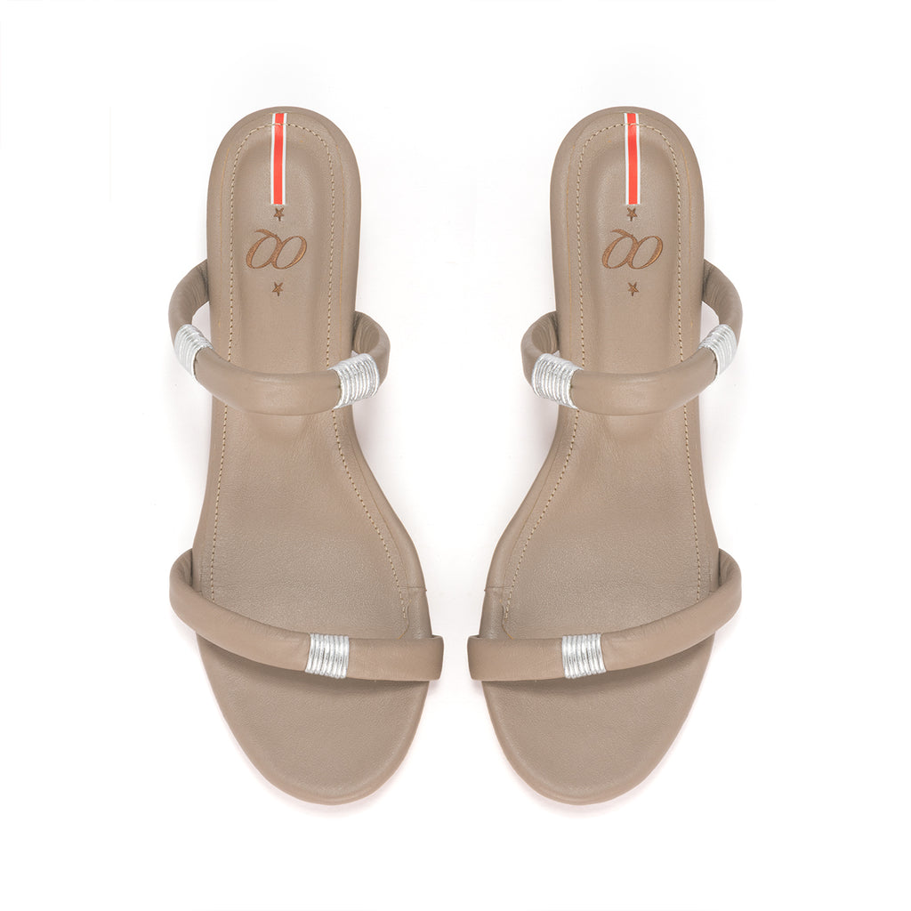 Sandalia Tacón Vala 3,5 Taupe