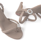 Sandalia Tacòn Ana 5.5 Taupe