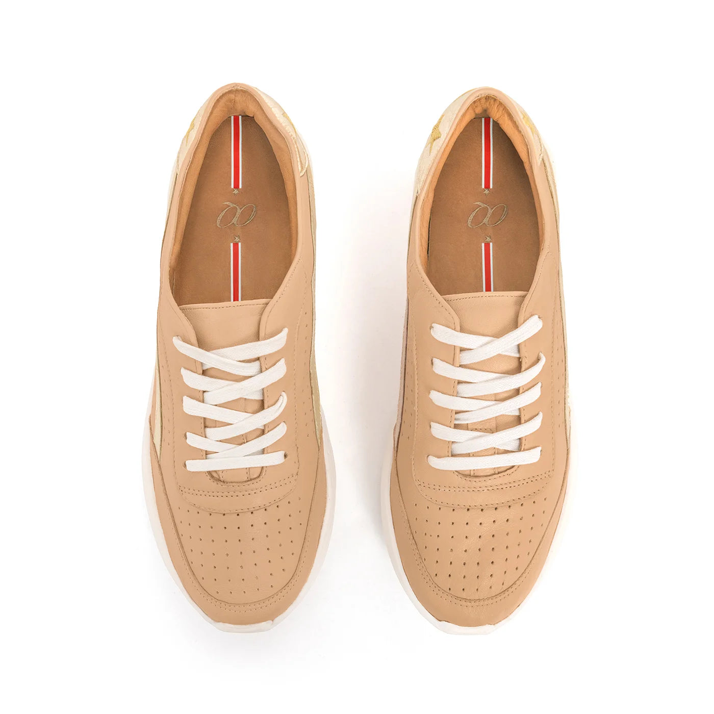 Tenis de Cuero Exhalar Trigo x Oro
