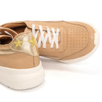 Tenis de Cuero Exhalar Trigo x Oro