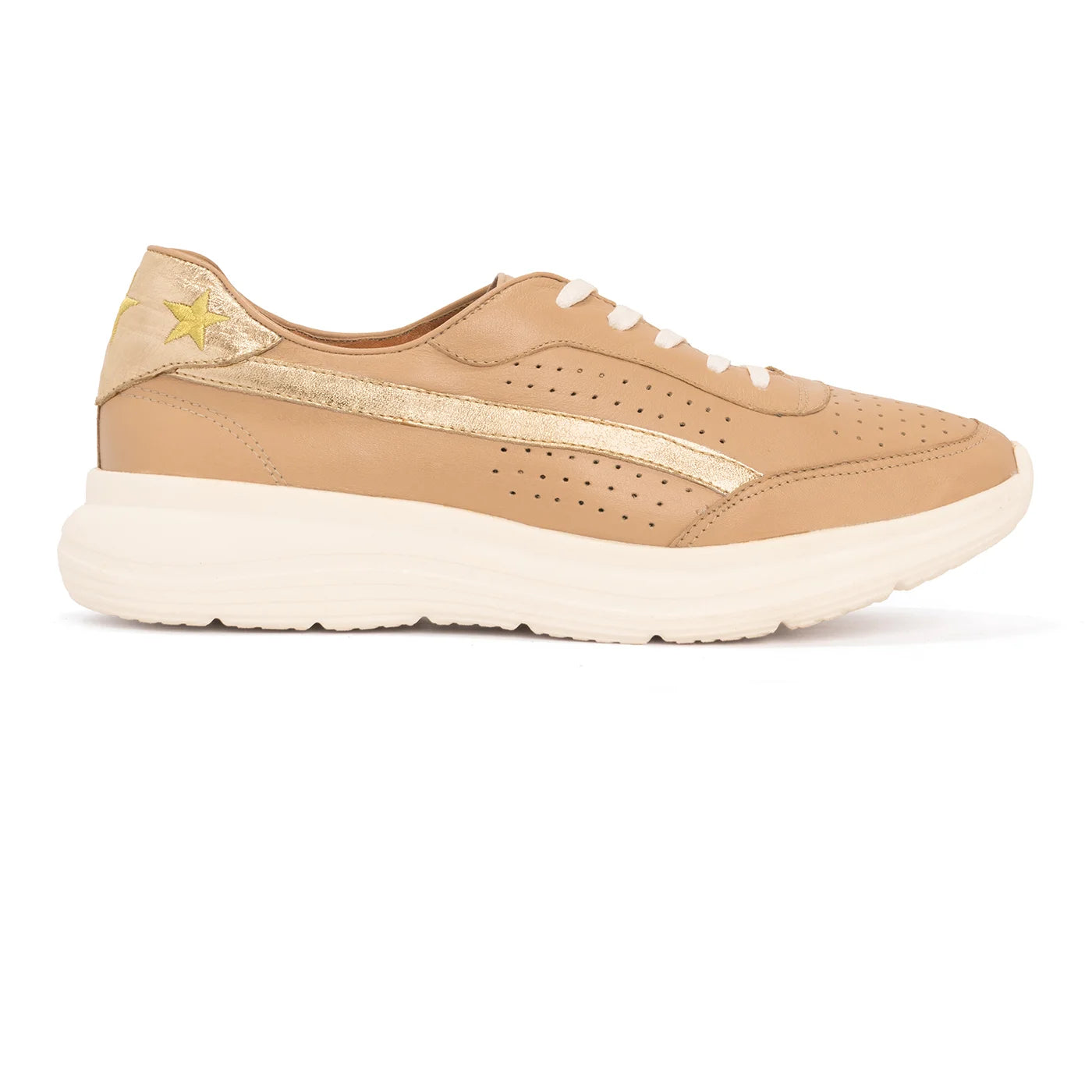 Tenis de Cuero Exhalar Trigo x Oro