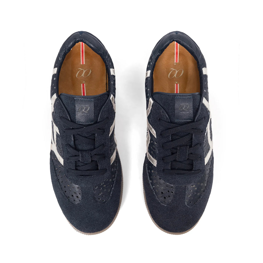 Tenis Icon Azul con Plata