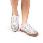 Tenis Icon Plata x Blanco