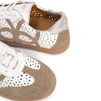 Tenis Icon Blanco Con Taupe