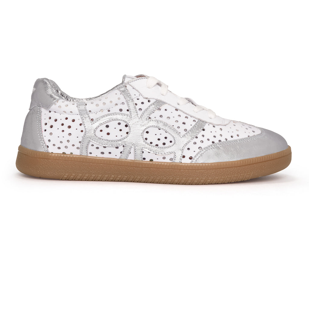 Tenis Icon Plata x Blanco
