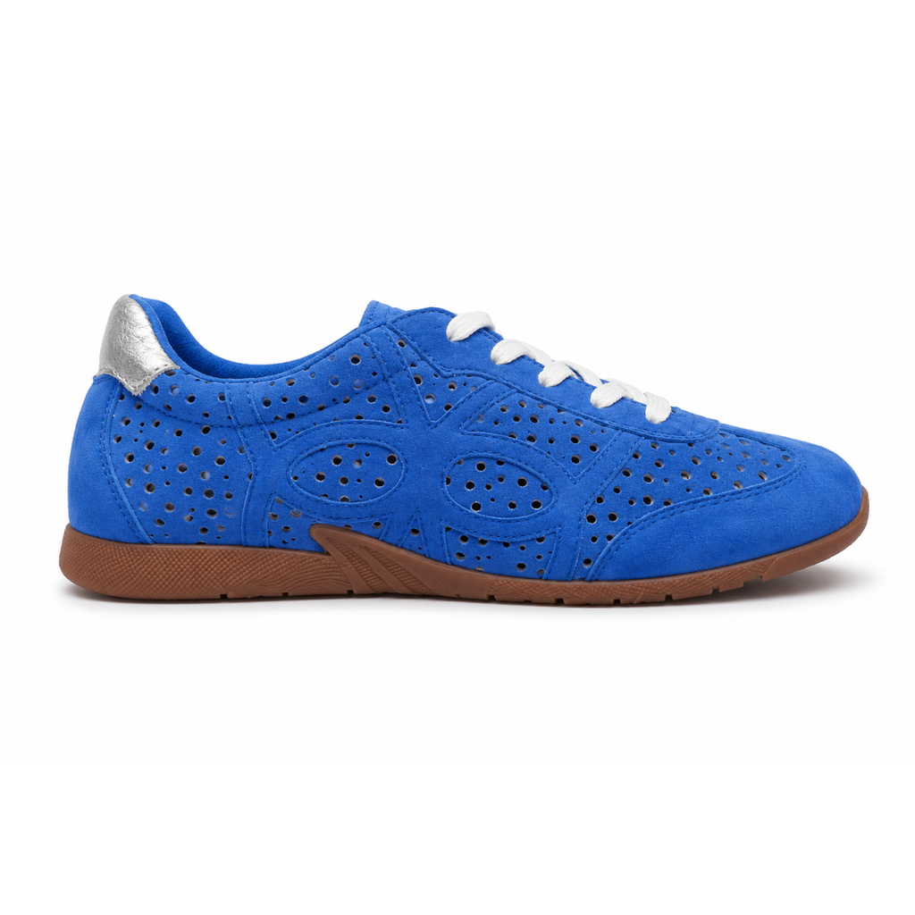 Tenis en Cuero Icon Azul Turquí