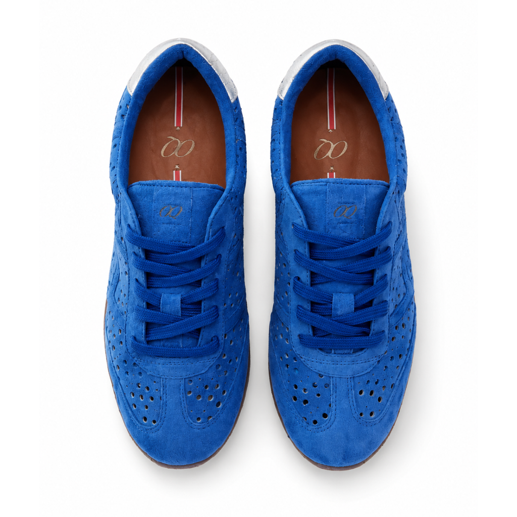 Tenis en Cuero Icon Azul Turquí