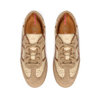 Tenis en Cuero Icon Beige con Miel