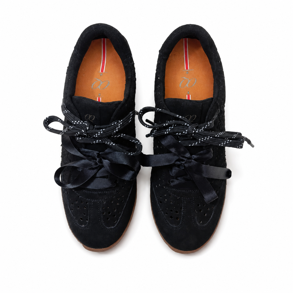 Tenis en Cuero Icon Ballerina Negro