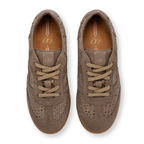 Tenis en Cuero Icon Moca con Oro Luna