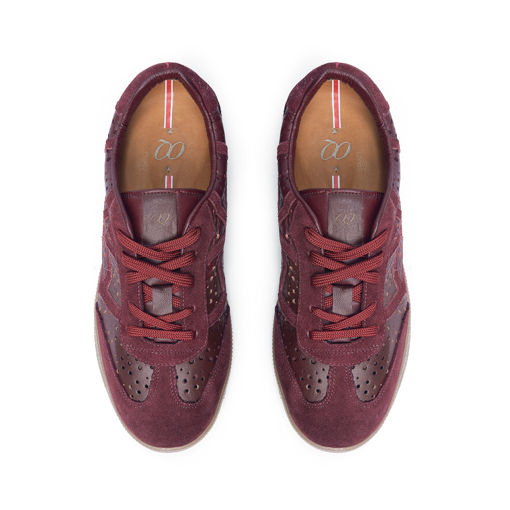 Tenis en Cuero Icon Vino