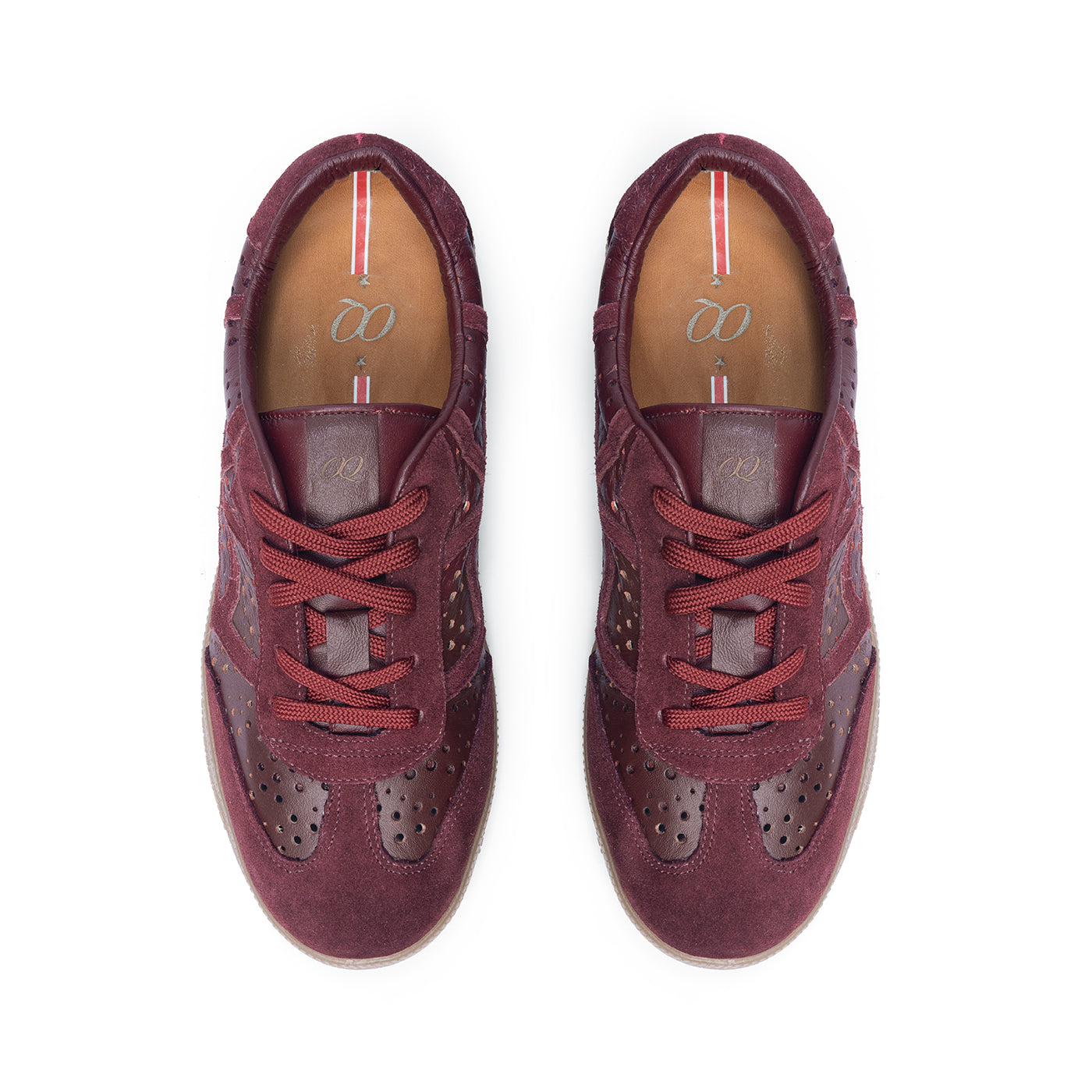 Tenis en Cuero Icon Vino